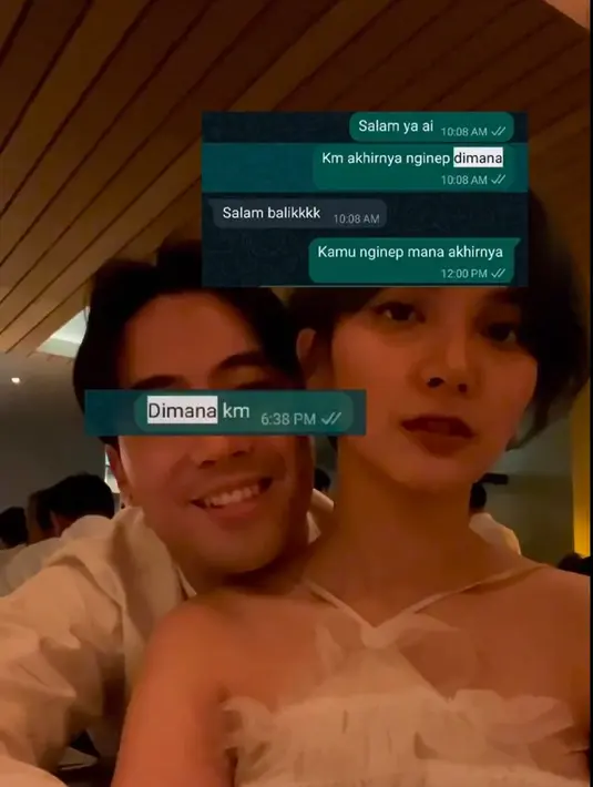 "Terima kasih untuk kesabaran kamu menghadapi semua dinamika kehidupanku. Dan aku selalu berharap semoga kamu mau terus bertahan sama aku, bersama semua kekuranganku yang banyak. Just know that I am very lucky to have you in my life.   [Instagram/vidialdiano]