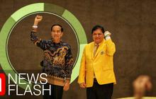 VIDEO: Jokowi Tepis Anggapan Mendukung Airlangga Jadi Ketum Golkar