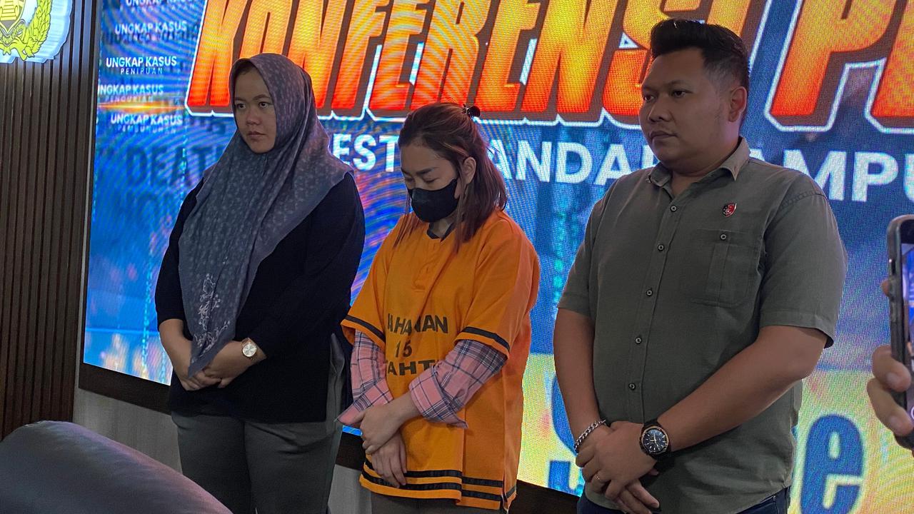 Wanita di Lampung Tipu Korban Rp1,2 Miliar, Modus Investasi Keuntungan 10 Persen