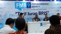 Diskusi Forum Merdeka Barat 9 mengenai tarif iuran BPJS Kesehatan pada Senin, 7 Oktober 2019 (Foto: Fitri Haryanti Harsono/Liputan6.com)