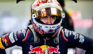 Sean Gelael dari Scuderia Toro Rosso usai melakukan sesi latihan F1 GP Mexico di Autodromo Hermanos Rodriguez, Meksiko, (27/10/2017). Sean menempati urutan ke-17. (Peter Fox/Getty Images/AFP)