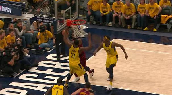 Berita video game recap NBA 2017-2018 antara Indiana Pacers melawan Cleveland Cavaliers dengan skor 121-87.