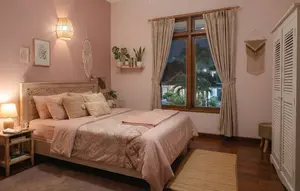 12 Ide Desain Kamar Tidur Berwarna Pink, Bikin Tidur Nyenyak dengan Suasana Menenangkan