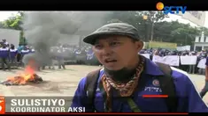 Aksi yang kedua kali nya ini terpaksa dilakukan karena sudah tujuh bulan para buruh tidak di beri upah tanpa ada kepastian.