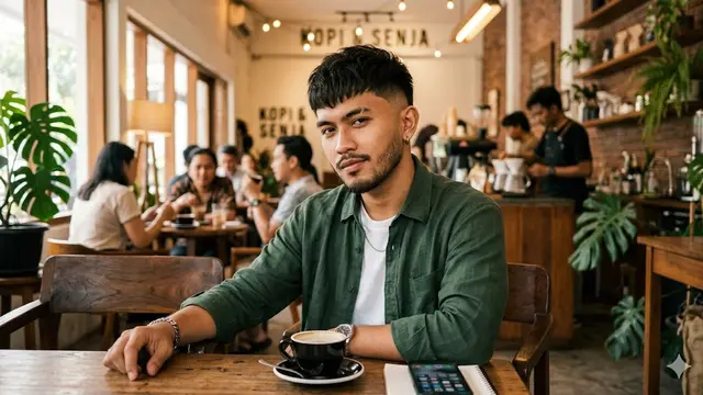 Model Rambut Pria Pendek Burst Fade
