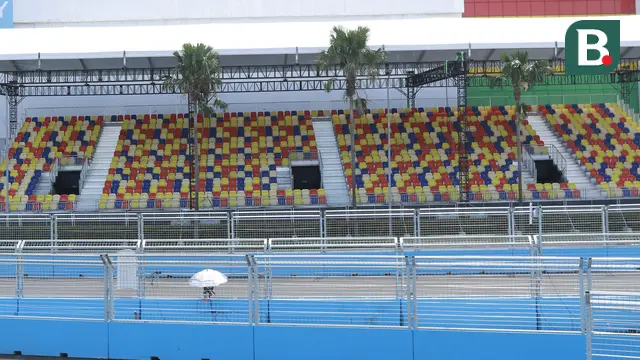 Suasana Sirkuit Formula E Jakarta Jelang Balapan