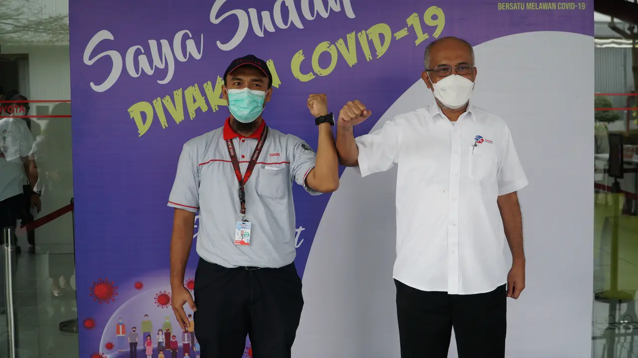 Lawan Corona Covid-19, TMMIN Mulai Vaksin Ribuan Karyawan dan Keluarga