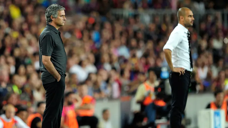 Josep Guardiola dan Jose Mourinho (Reuters)