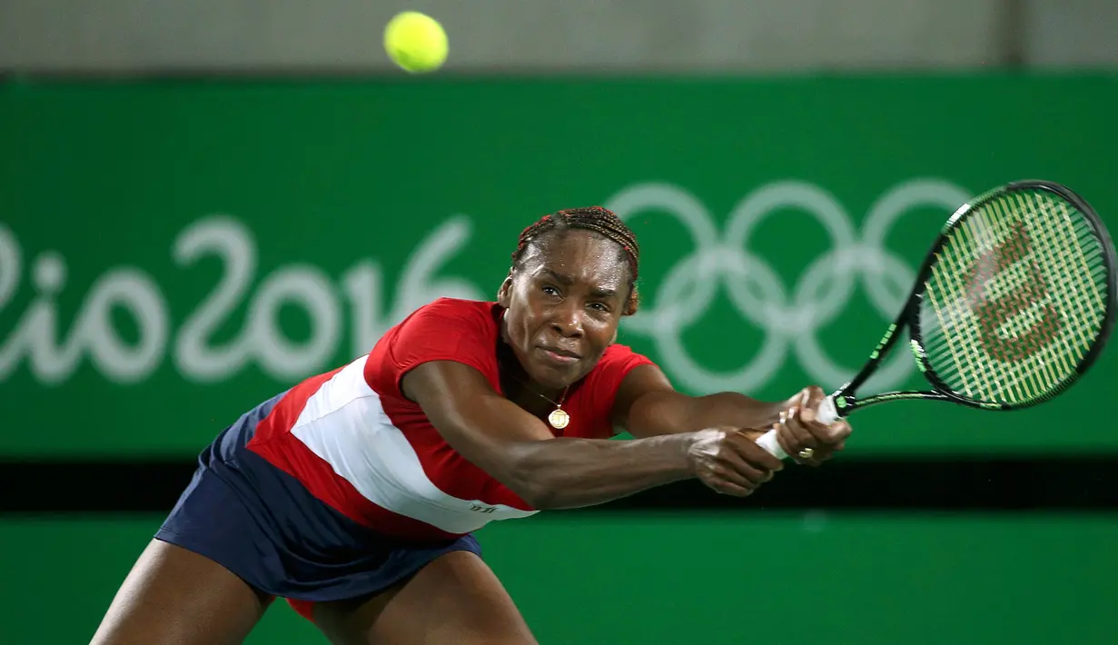 Venus sudah memenangkan medali emas pada Olimpiade Sydney 2000, Olimpiade Beijing 2008 dan Olimpiade London 2012 dan berencana untuk mengincar emas ke – 4 nya dalam Olimpiade Rio kali ini, Brasil (6/8/2016). (REUTERS / Kevin Lamarque)