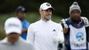 Gareth Bale bergabung bersama 156 pegolf amatir lainnya dan 156 pegolf profesional untuk berkompetisi dalam turnamen debutnya selepas pensiun dari sepak bola. (AFP/Getty Images/Jeb Jacobsohn)