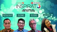Inspirato Liputan6.com yang kedua ini menghadirkan tiga pembicara: Yasa Singgih, Dirut Pertamina, dan Dirut Angkasa Pura II