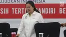Menko PMK, Puan Maharani bersiap memimpin rapat tingkat menteri persiapan Asian Games 2018 di Kemenko PMK, Jakarta, Kamis (12/7). Rapat mengevaluasi kesiapan atlet cabang olahraga (cabor) menjelang perhelatan Asian Games. (Liputan6.com/Angga Yuniar)