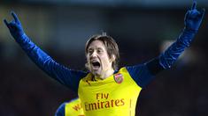Tomas Rosicky genap 10 tahun bermain di Arsenal dan mengakhiri kebersamaannya bersama The Gunners tahun ini.