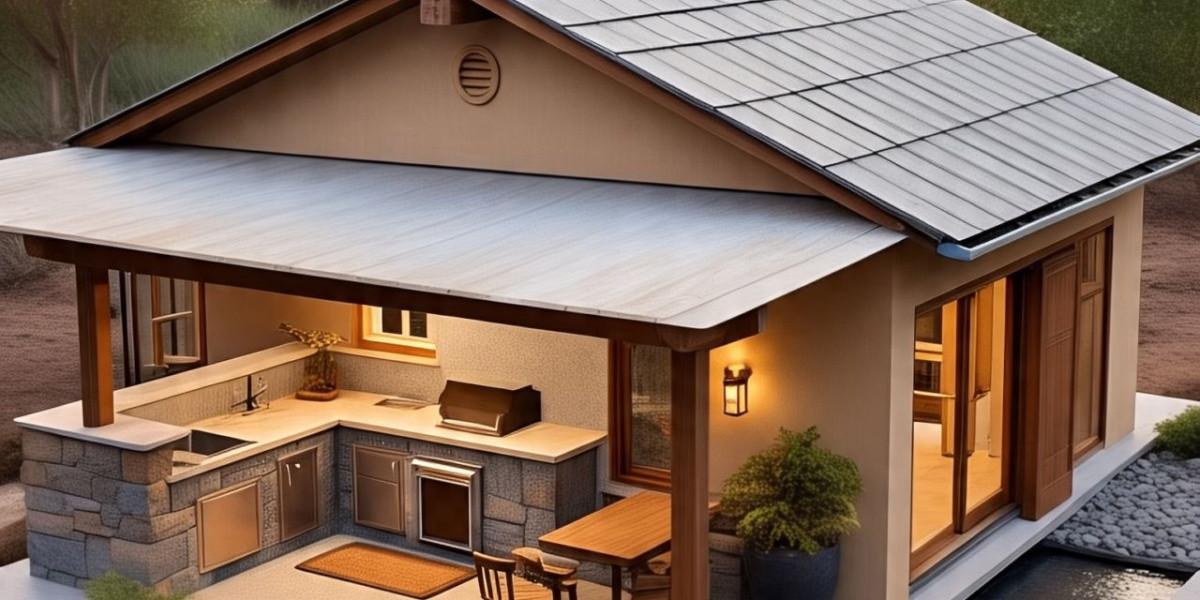 Ilustrasi Model Rumah dengan Dapur Outdoor