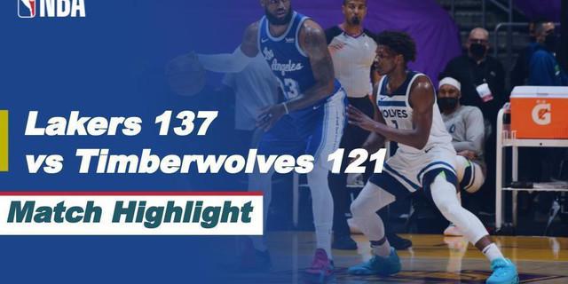 VIDEO: Highlights NBA, La Lakers Raih Kemenangan atas Minnesota Timberwolves 137--121