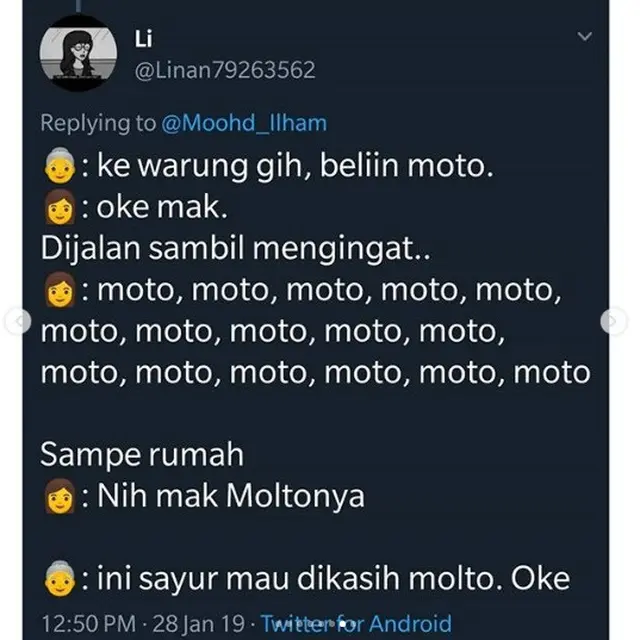 momen kocak warganet ke warung (foto: @linan79263562)