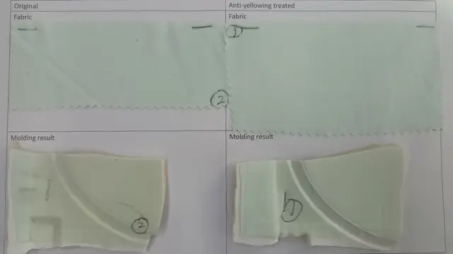 Perbandingan hasil pencetakan kain dengan tanpa solusi