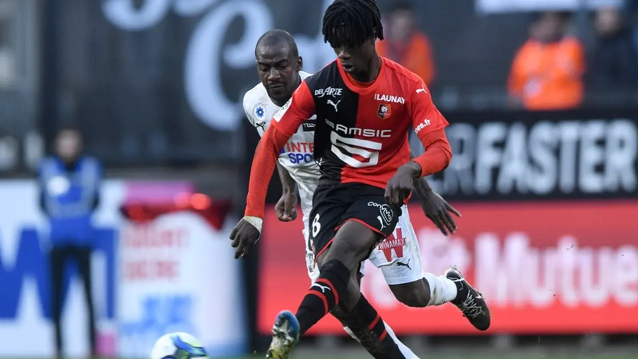 Gelandang Rennes, Eduardo Camavinga.