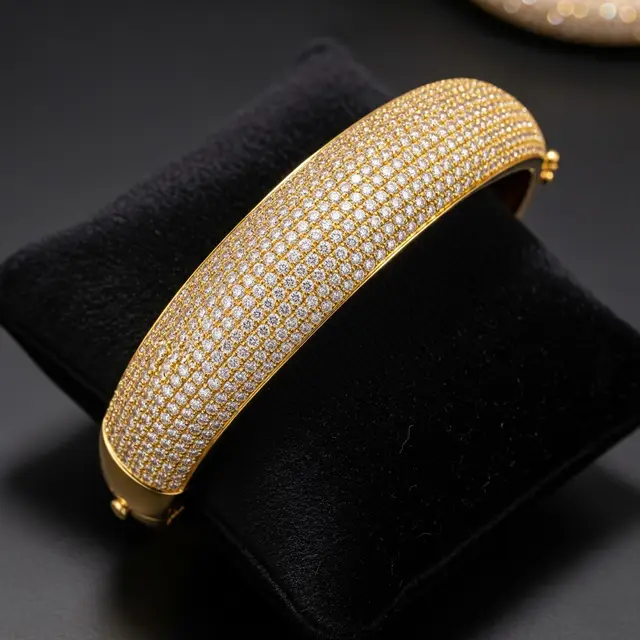 Gelang Emas Oval Solid Cocok untuk Acara Resmi dan Investasi