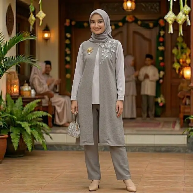 Set Celana dan Blouse untuk Lebaran 2026