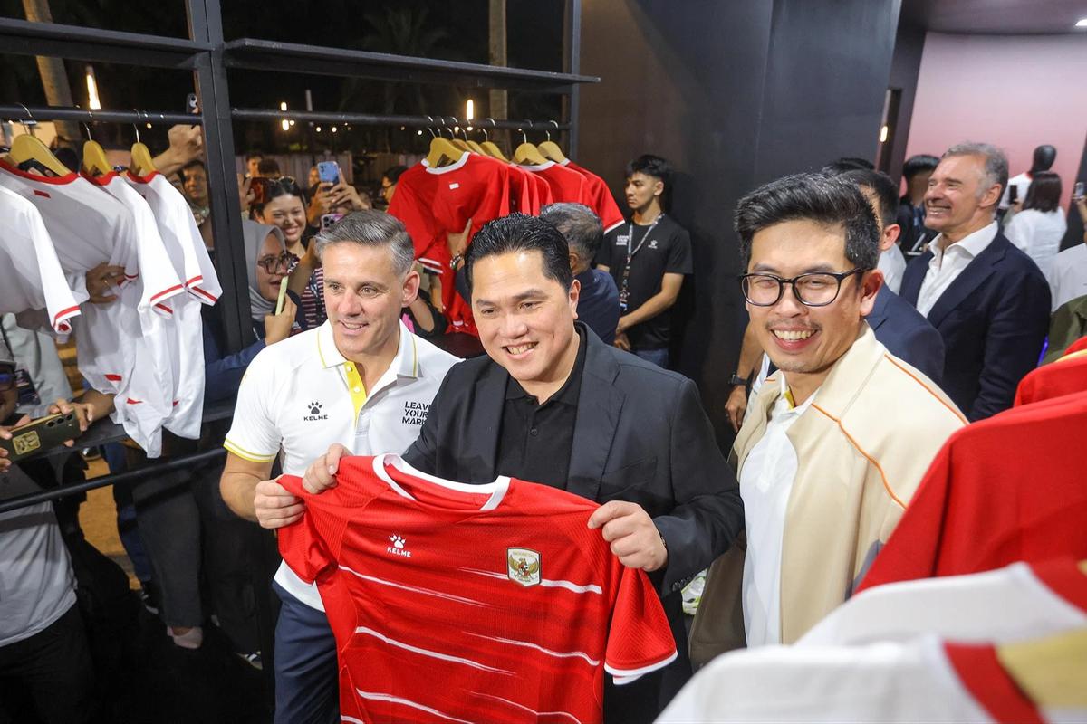 FOTO: Kelme Luncurkan Jersey Baru Timnas Indonesia