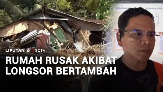 Rumah Rusak Akibat Longsor di Deli Serdang Bertambah