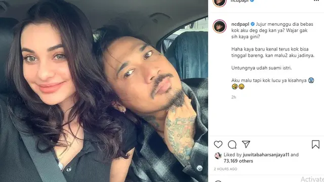 Nora Alexandra - Jerinx SID (Foto: Instagram/@ncdpapl)