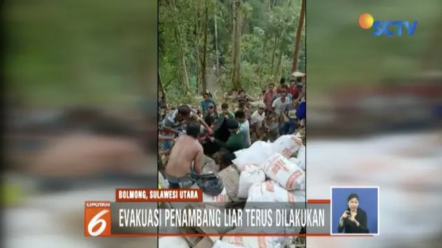 Evakuasi penambang emas tanpa izin yang jadi korban longsor masih terus dilakukan tim gabungan.