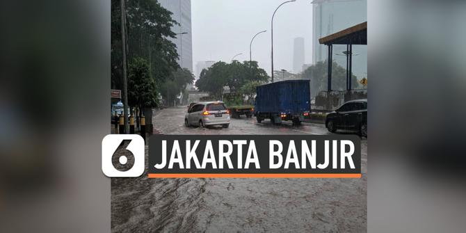 VIDEO: Hujan Deras, Jakarta Banjir