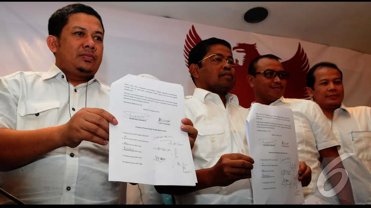 Anggota Koalisi Merah Putih yang menjadi oposisi dari pemerintahan Jokowi