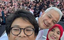 VIDEO: Duduk Sebelahan, Eca Aura Kepergok Nonton Debat Capres 'Nempel' Alam Ganjar