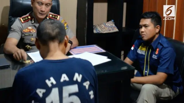 Polresta Tangerang menggelar tes kejiwaan terhadap WS alias Babeh tersangka pelaku Pedofilia terhadap 41 anak.