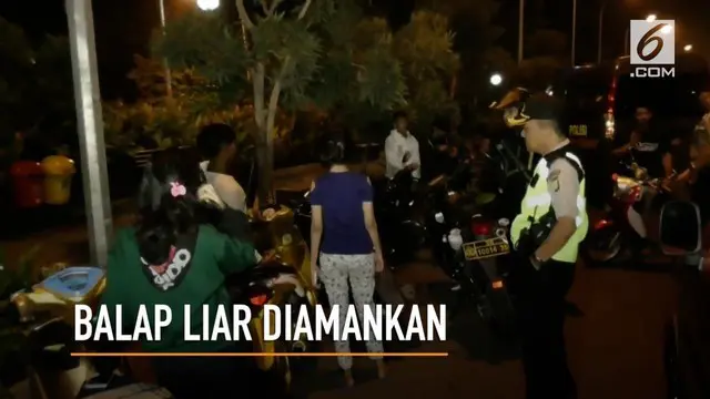 VIDEO: Belasan Remaja Pembalap Liar Ditangkap Polisi