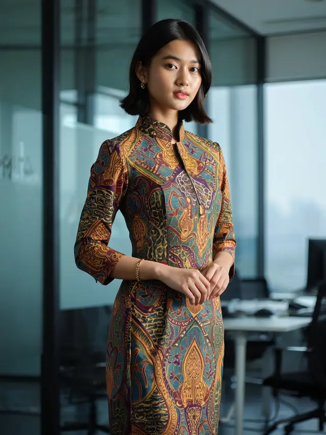 Inspirasi Model Batik Slimfit Wanita
