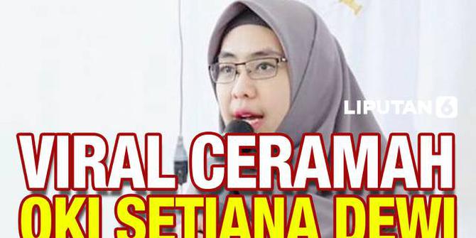 VIDEO: Ceramah Oki Setiana Dewi Viral Dikomentari Warganet