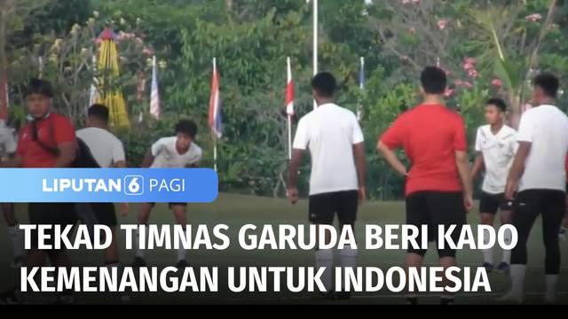 Jelang final Piala AFF U-16 menghadapi Vietnam malam nanti, Timnas Indonesia berambisi memberikan kado istimewa bagi bangsa di hari ulang tahun Indonesia ke-77. Menghadapi Vietnam, Garuda Muda juga mengasah pola serangan agar lebih bervariasi.
