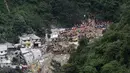 Penampakan tanah longsor di Guatemala City (2/10/2015). Musibah tanah longsor ini menewaskan sedikitnya 73 orang dan sebanyak 600 orang dinyatakan hilang. (Reuters/ Josue Decavele)