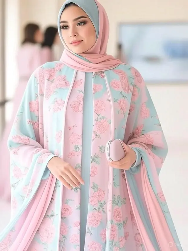 Abaya Cupang Pastel