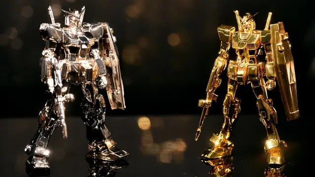 20150717-Robot Gundam Dari Emas Seharga Rp 2 Miliar Dipamerkan di Jepang-Jepang 4