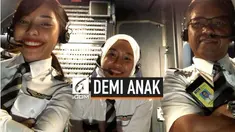 Seorang Ayah rela turun jabatan sebagai pilot junior agar bisa terbang bersama kedua anaknya.