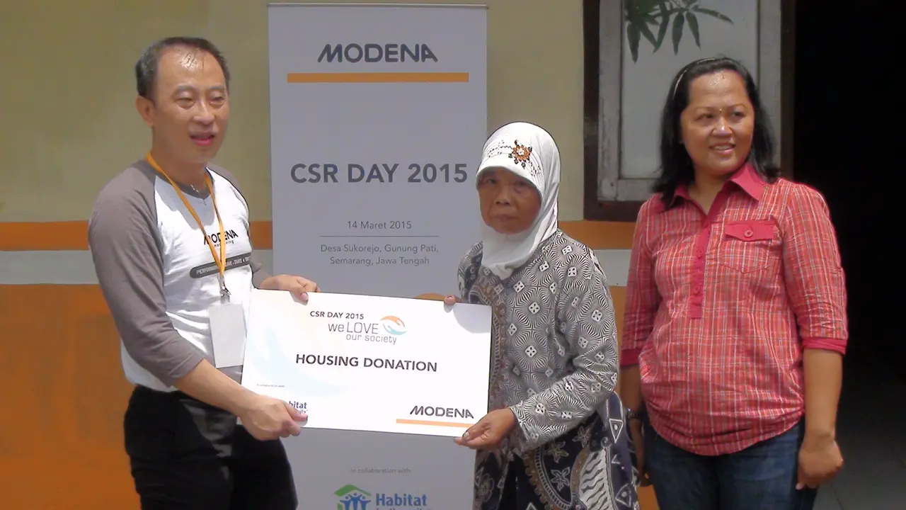 Rumah Layak Huni Program Modena Untuk Masyarakat Kurang Mampu