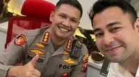 Raffi Ahmad bersama dengan Kapolres Malang Kota Kombes Pol Budi Hermanto