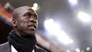 Clarence Seedorf merupakan pelatih AC Milan sebelum diganti Filippo Inzaghi. Seedorf sendiri merupakan mantan pemain Rossoneri yang sukses mempersembahkan gelar Liga Italia dan Liga Champions selama 10 musimnya di Giuseppe Meazza. (AFP/Marco Bertorello)