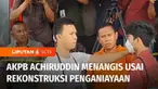 Rekonstruksi kasus penganiayaan dengan tersangka Aditya Hasibuan dan AKBP Achiruddin, berakhir pada Senin (8/5) petang. Setidaknya ada 27 adegan yang direka ulang pada saat rekonstruksi. AKBP Achiruddin berulang kali memeluk anaknya, Aditya Hasibuan ...