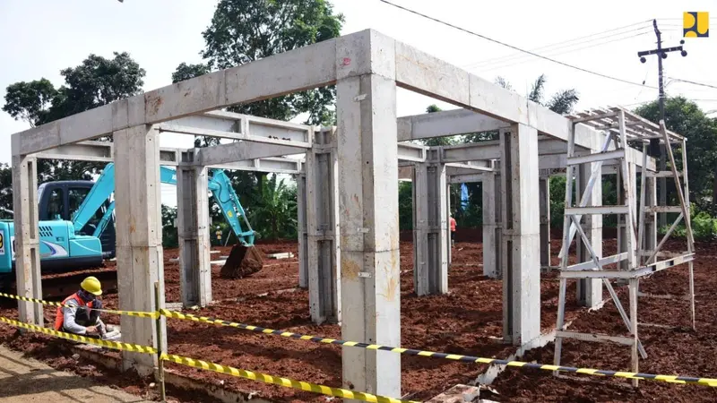 Kementerian PUPR terus melakukan proses rekonstruksi bangunan dan relokasi rumah korban gempa di Cianjur, Jawa Barat. (Dok Kementerian PUPR)