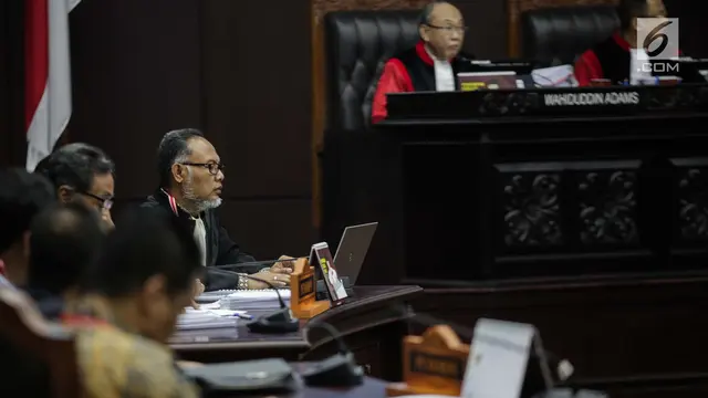 Kuasa Hukum KPU Paparkan Keterangan di Sidang Sengketa Pilpres