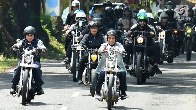 Jokowi Blusukan Naik Chopper Keliling Sukabumi
