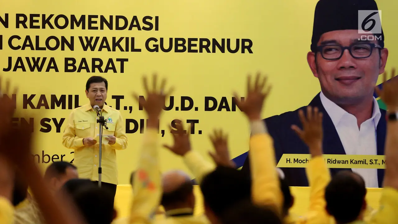 Golkar Resmi Usung Ridwan Kamil dan Daniel Mutaqien