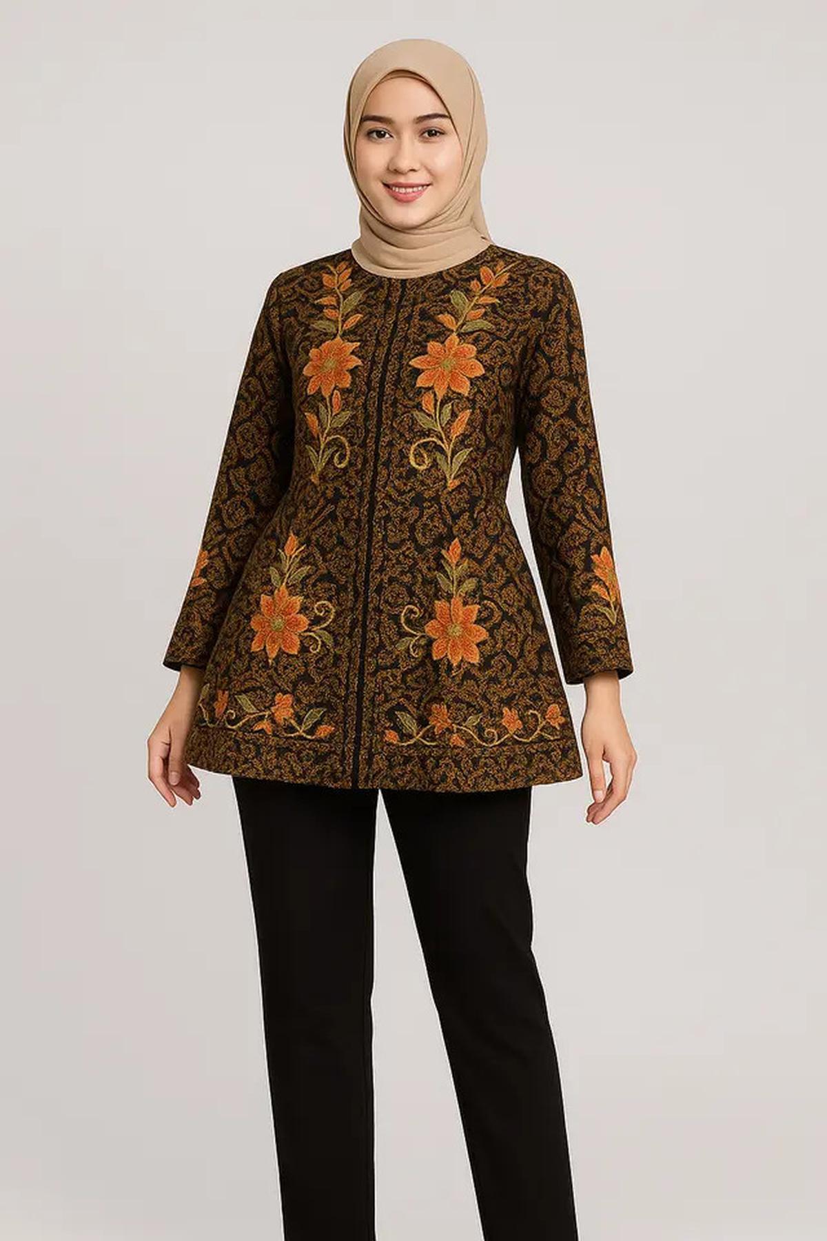 5 Model Tunik Batik Bordir, Tampil Modis dan Elegan di 2025