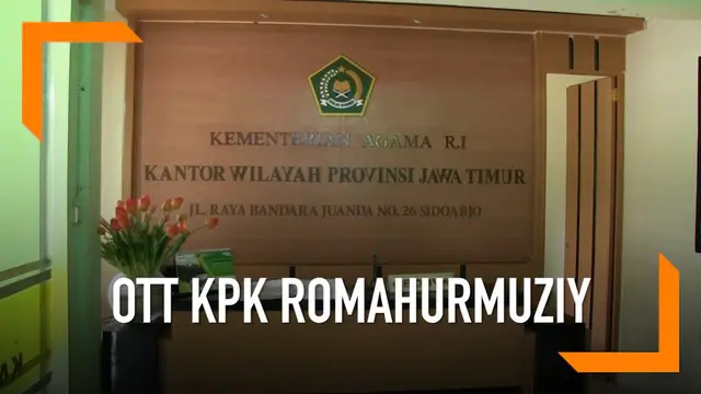 Berita OTT KPK Romahurmuziy di Kemenag Jatim dibantah humas terkait.
